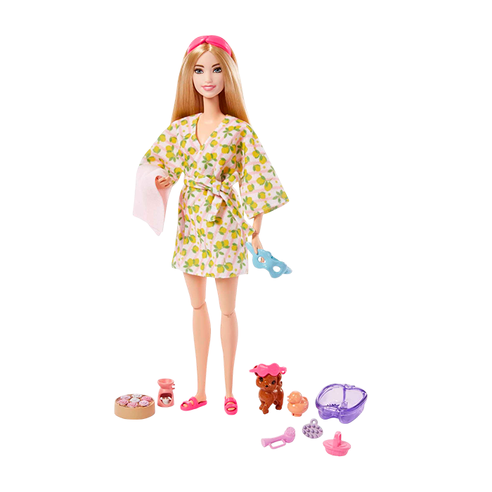Doll With Puppy, Kids Toys, Self-Care Spa Day - HKT90 DOLLS by BARBIE at Sundora