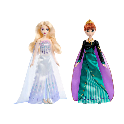 Disney Frozen Toys, Anna and Elsa Queen Fashion Dolls - HMK51 PRINCESS DOLLS by DISNEY PRINCESS at Sundora