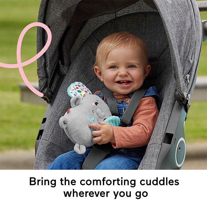 Plush Elephant Baby Toy Sound Machine With Vibrations, Calming Vibes Soother - HML65 BABY SOOTHERS &amp; MOBILES by FISHER-PRICE at Sundora