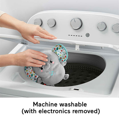 Plush Elephant Baby Toy Sound Machine With Vibrations, Calming Vibes Soother - HML65 BABY SOOTHERS &amp; MOBILES by FISHER-PRICE at Sundora