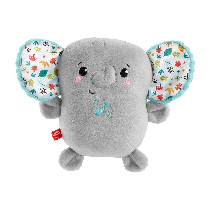 Plush Elephant Baby Toy Sound Machine With Vibrations, Calming Vibes Soother - HML65 BABY SOOTHERS &amp; MOBILES by FISHER-PRICE at Sundora