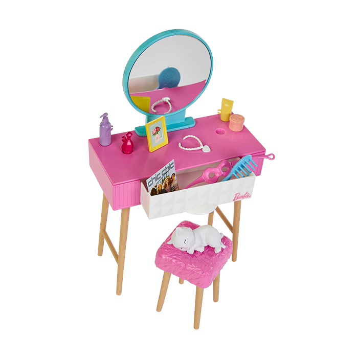 Doll And Bedroom Playset - HPT55 DOLLS &amp; PLAYSETS by BARBIE at Sundora