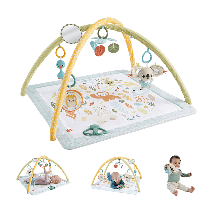 Simply Senses Newborn Gym Baby Activity Mat With 6 Sensory Toys- HRB15 GYMS &amp; PLAYMATS by FISHER-PRICE at Sundora