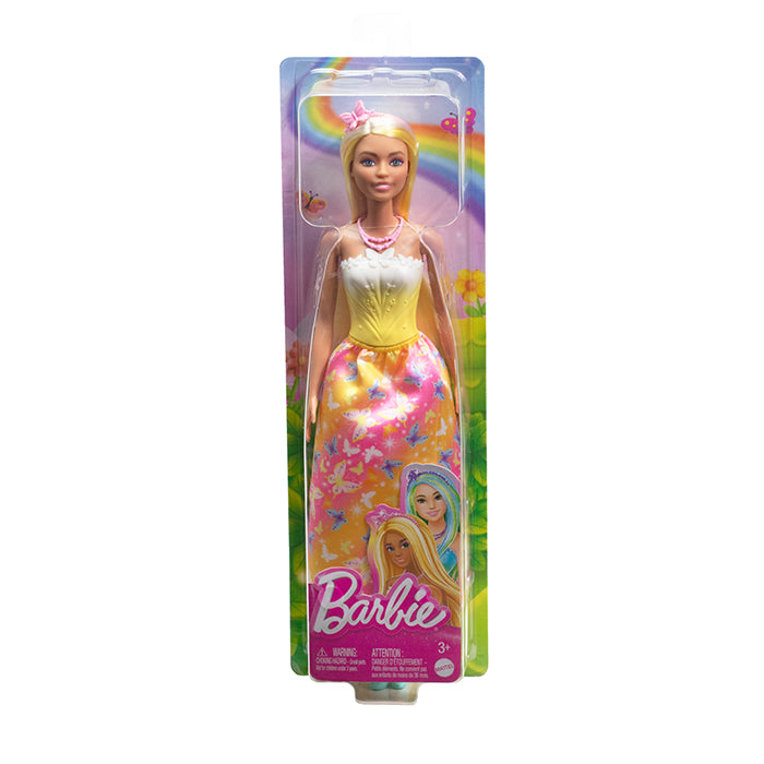 Royal Doll With Brightly Highlighted Hair, Butterfly-Print Skirt And Accessories - HRC09 DOLLS by BARBIE at Sundora