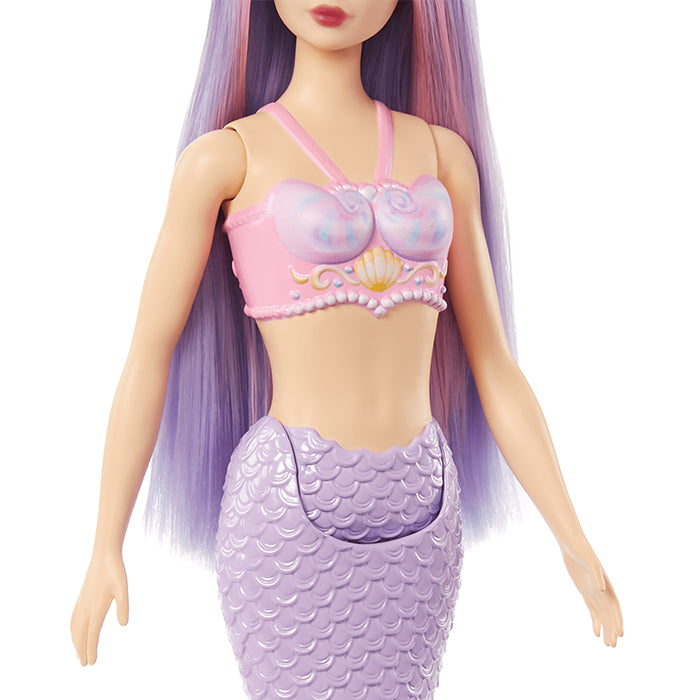 Barbie Mermaid Doll With Lilac Hair, Purple Tail And Headband Accessory- HRR02 DOLLS by BARBIE at Sundora