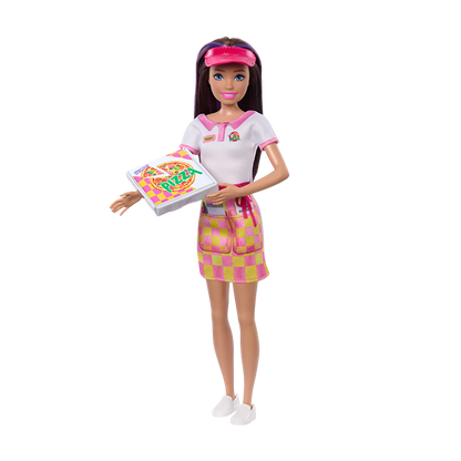 Skipper First Jobs, Pizzeria Waitress Doll With Accessories, includes Pizza &amp; Takeout Box - HTK36 DOLLS by BARBIE at Sundora