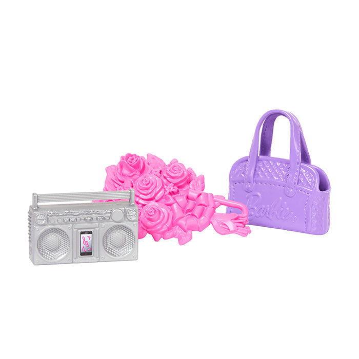 Ballet Room Set With 2 Ballerina Fashion Dolls, Extra Look &amp; Dance Accessories - HXC37 DOLLS by BARBIE at Sundora