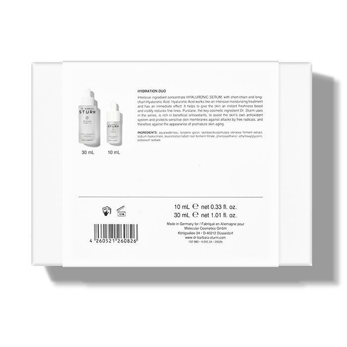 HYDRATION DUO 10ML+30ML FACE SERUM by DR. BARBARA STURM at Sundora
