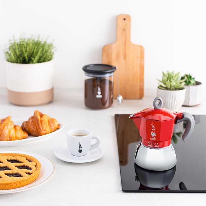 RED MOKA INDUCTION GLASSWARE by BIALETTI at Sundora