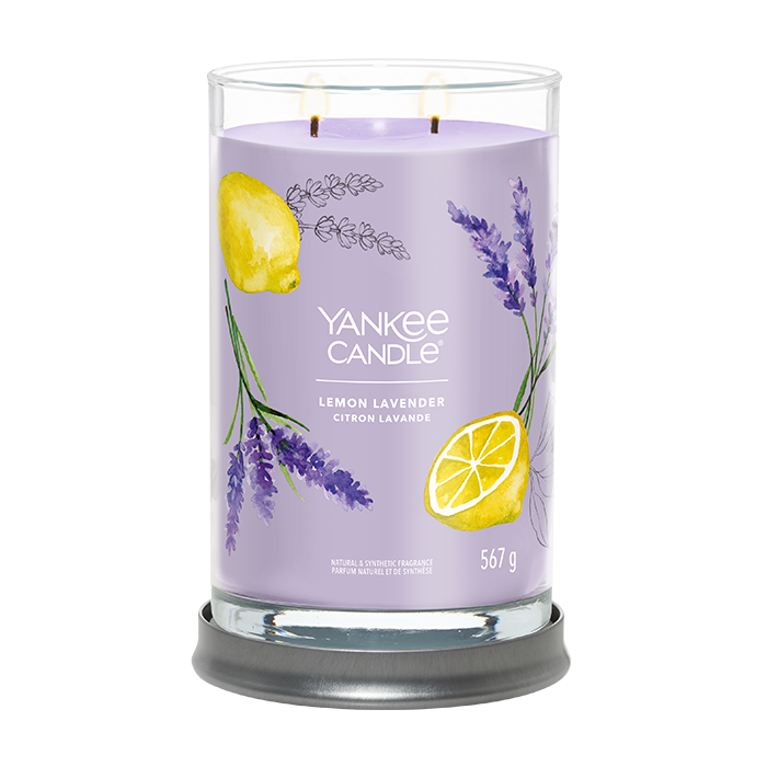LEMON LAVENDER SIGNATURE TUMBLER CANDLE by YANKEE CANDLE at Sundora