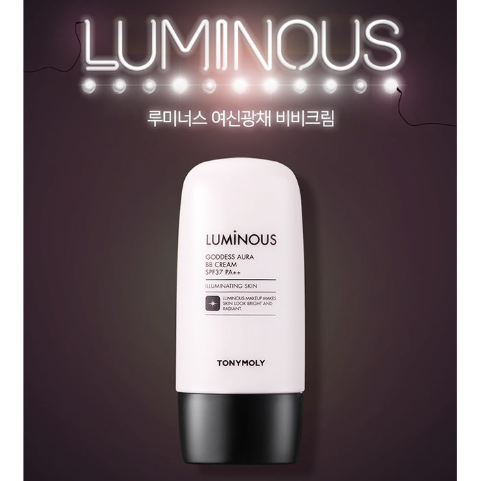 LUMINOUS GODDESS AURA BB CREAM 01 BRIGHT BEIGE FACE CREAM by TONYMOLY at Sundora