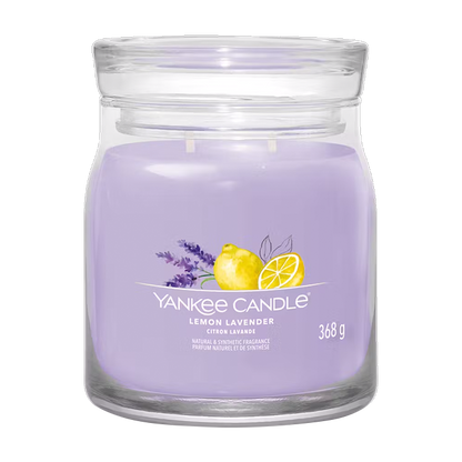 LEMON LAVENDER SIGNATURE JAR CANDLE by YANKEE CANDLE at Sundora