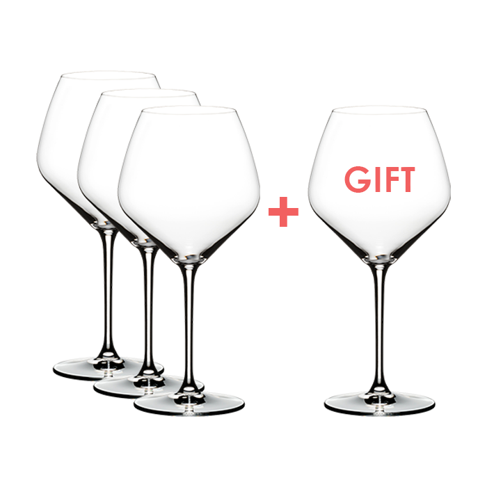 Extreme Pinot Noir Glasses 3+1 Set