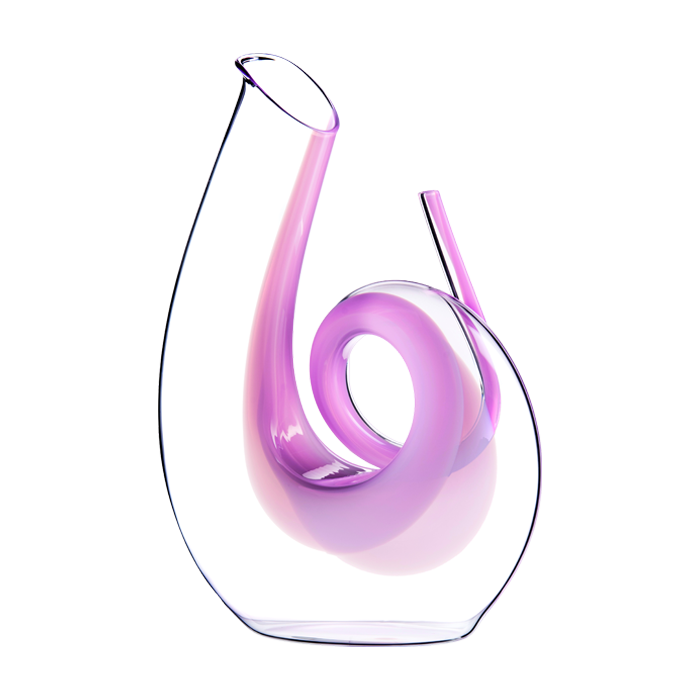 Curly Decanter - Pink