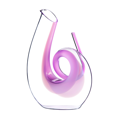 Curly Decanter - Pink