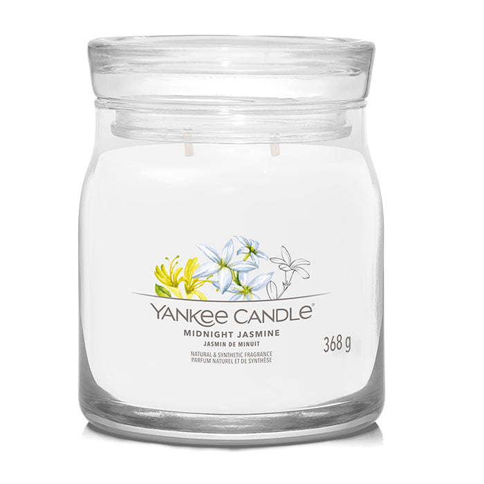 MIDNIGHT JASMINE SIGNATURE JAR CANDLE by YANKEE CANDLE at Sundora