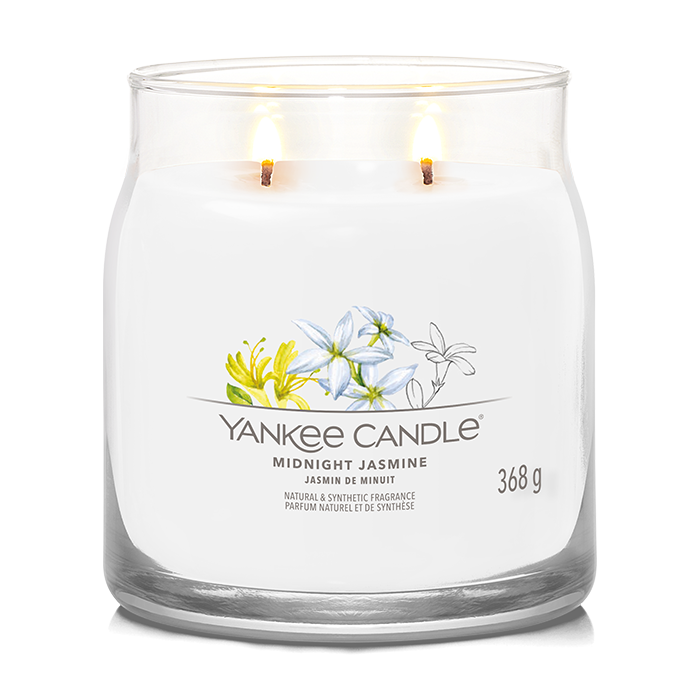 MIDNIGHT JASMINE SIGNATURE JAR CANDLE by YANKEE CANDLE at Sundora