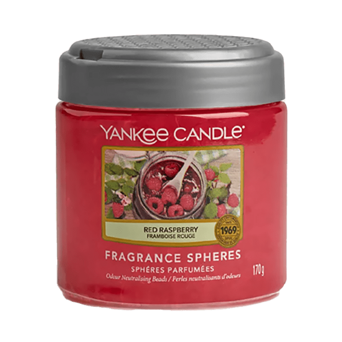 RED RASPBERRY FRAGRANCE SPHERES AIR FRESHENER by YANKEE CANDLE at Sundora