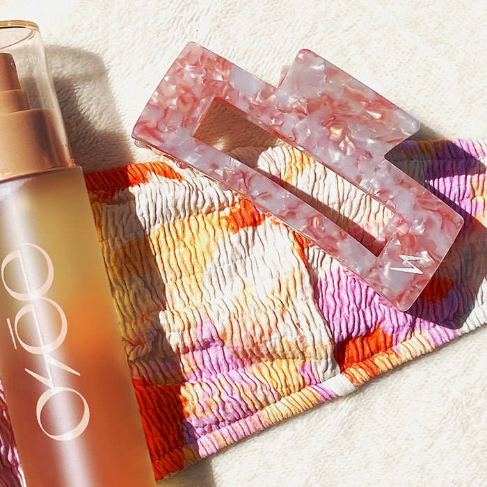 MARBLE HAIR CLAMP HAIR CLIP by OSÉE at Sundora