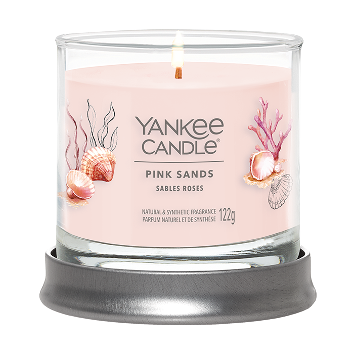 PINK SANDS SIGNATURE SMALL TUMBLER CANDLE CANDLE by YANKEE CANDLE at Sundora
