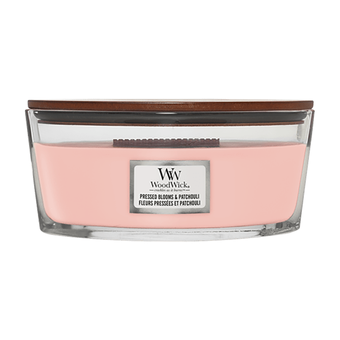 PRESSED BLOOMS &amp; PATCHOULI CANDLE CANDLE by WOODWICK at Sundora