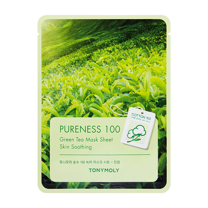 PURENESS 100 GREENTEA MASK SHEET2 SHEET MASK by TONYMOLY at Sundora