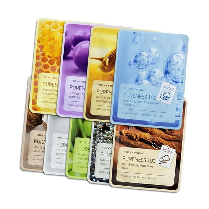 PURENESS 100 PLACENTA MASK SHEET2 SHEET MASK by TONYMOLY at Sundora