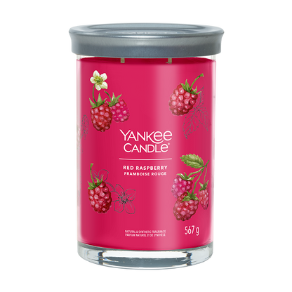 RED RASPBERRY SIGNATURE TUMBLER CANDLE by YANKEE CANDLE at Sundora