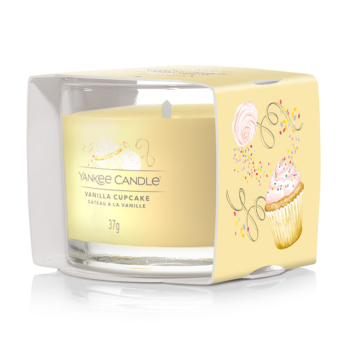VANILLA CUPCAKE FILLED VOTIVE CANDLE by YANKEE CANDLE at Sundora
