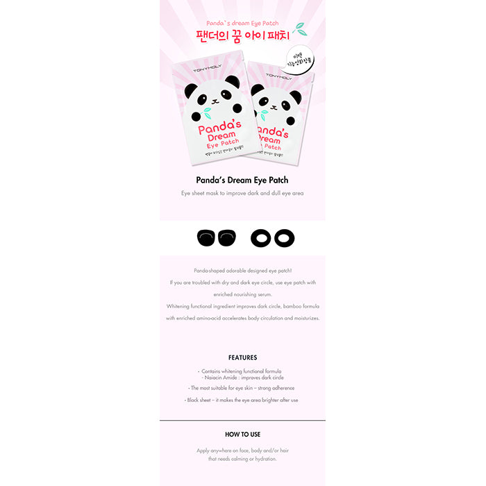 PANDA’S DREAM EYE PATCH EYE PATCH by TONYMOLY at Sundora