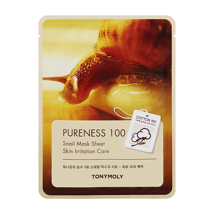PURENESS 100 SNAIL MASK SHEET2 FACE MASK by TONYMOLY at Sundora