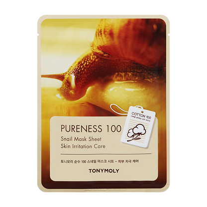 PURENESS 100 SNAIL MASK SHEET2 FACE MASK by TONYMOLY at Sundora