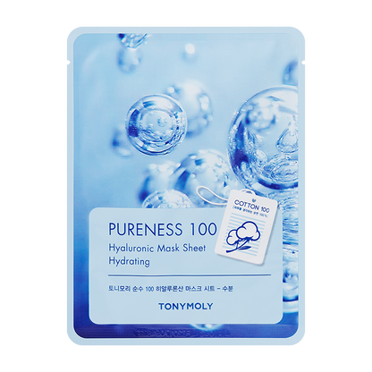 PURENESS 100 HYALURONIC ACID MASK SHEET2 SHEET MASK by TONYMOLY at Sundora