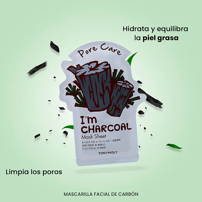 I AM CHARCOAL MASK SHEET FACE MASK by TONYMOLY at Sundora