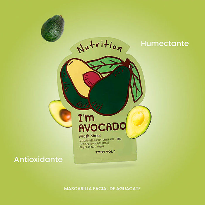I AM AVOCADO MASK SHEET – NUTRITION FACE MASK by TONYMOLY at Sundora