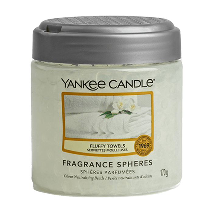 FLUFFY TOWELS FRAGRANCE SPHERES AIR FRESHENER by YANKEE CANDLE at Sundora