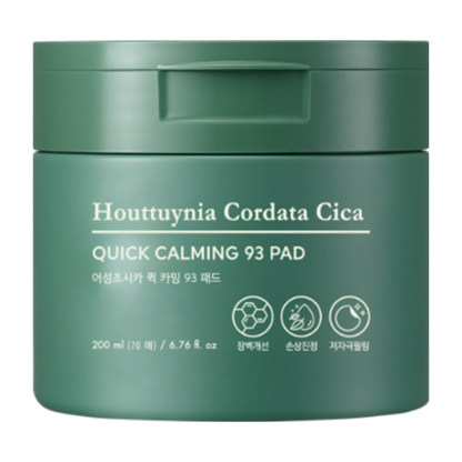 HOUTTUYNIA CORDATA CICA QUICK CALMING PAD TONER by TONYMOLY at Sundora