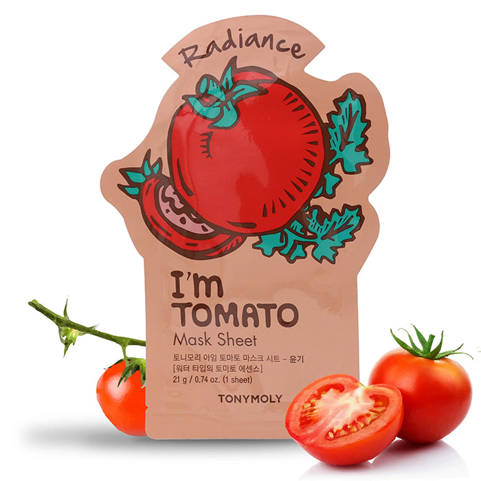 I AM TOMATO MASK – SKIN GLOW FACE MASK by TONYMOLY at Sundora