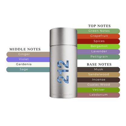 212 NYC MEN EDT PERFUME by CAROLINA HERRERA at Sundora