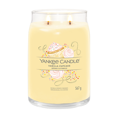 VANILLA CUPCAKE SIGNATURE JAR CANDLE by YANKEE CANDLE at Sundora