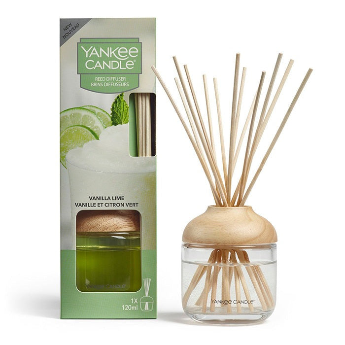 VANILLA LIME REED DIFFUSER 120ML DIFFUSER by YANKEE CANDLE at Sundora