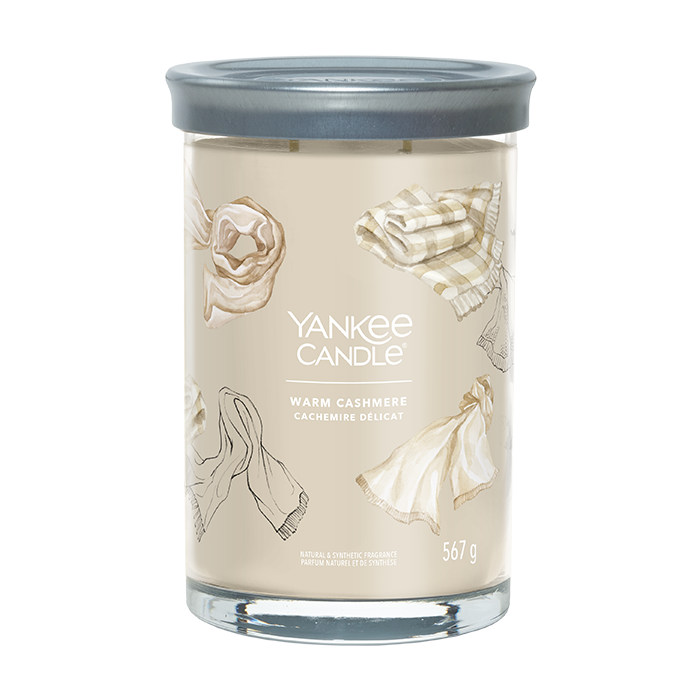 WARM CASHMERE SIGNATURE LARGE TUMBLER CANDLE CANDLE by YANKEE CANDLE at Sundora