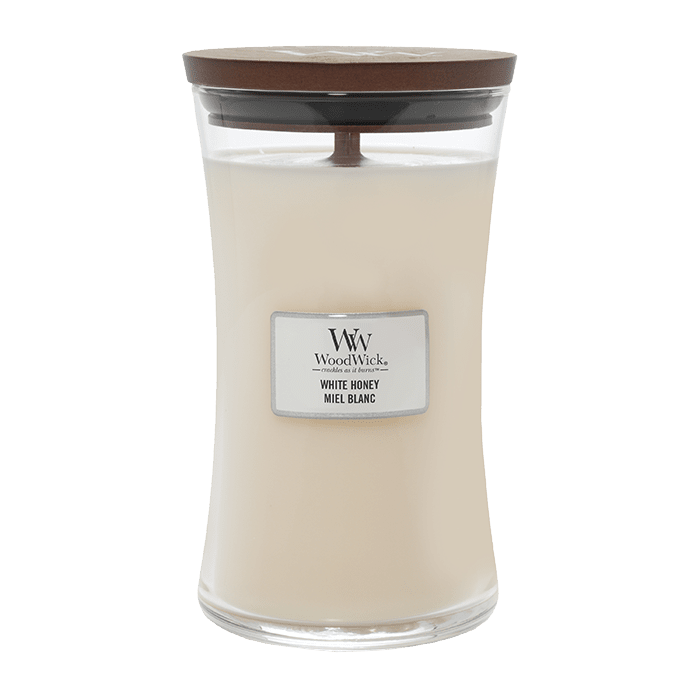 WHITE HONEY CANDLE CANDLE by WOODWICK at Sundora