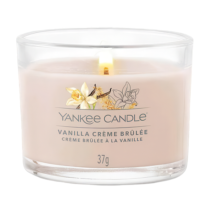 Vanilla Crème Brulee Mini Filled Votive