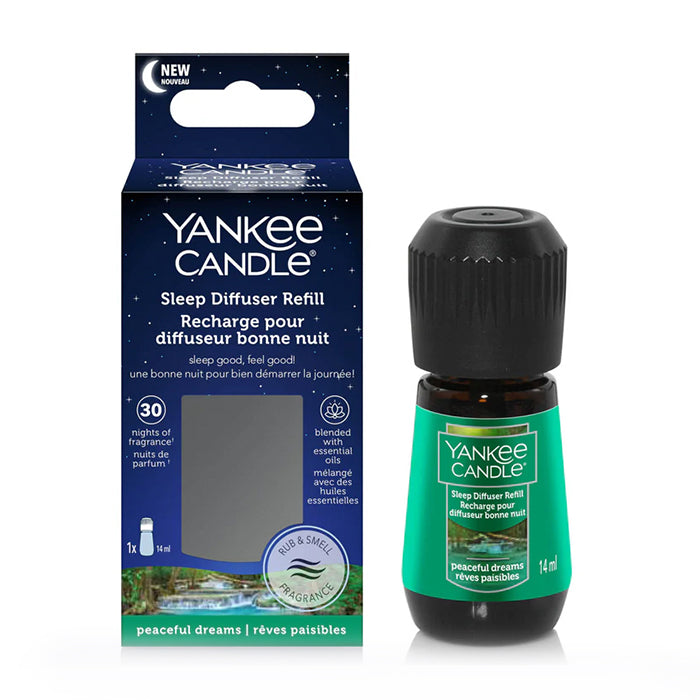 SLEEP DIFFUSER – PEACEFUL DREAMS REFILL DIFFUSER by YANKEE CANDLE at Sundora