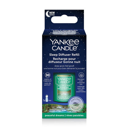 SLEEP DIFFUSER – PEACEFUL DREAMS REFILL DIFFUSER by YANKEE CANDLE at Sundora