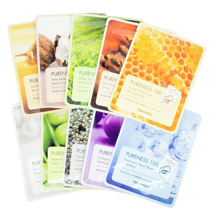 PURENESS 100 GREENTEA MASK SHEET2 SHEET MASK by TONYMOLY at Sundora