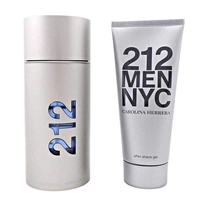 212 NYC MEN 100ML EAU DE TOILETTE AND 100ML AFTER SHAVE GEL GIFT SET by CAROLINA HERRERA at Sundora