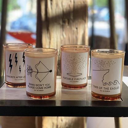 CONCRETE AFTER LIGHTNING CANDLE by D.S. &amp; DURGA at Sundora