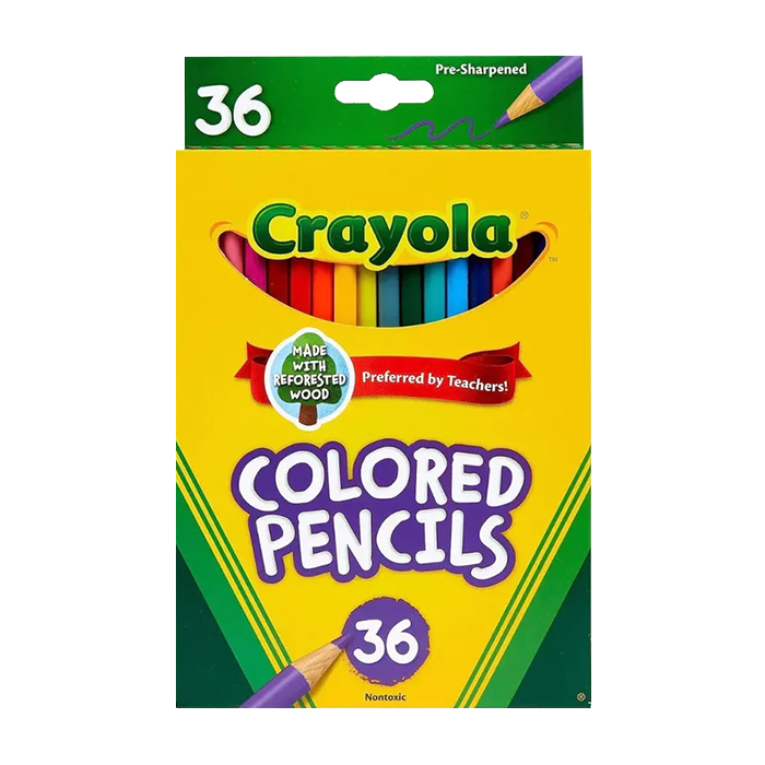 COLORED PENCILS, 36 COUNT COLOR PENCILS by CRAYOLA at Sundora